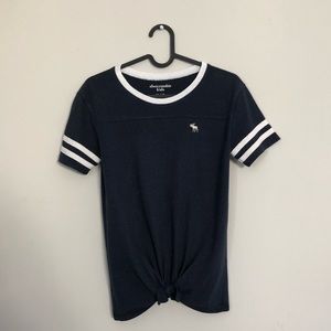 Abercrombie Kids navy knot tee